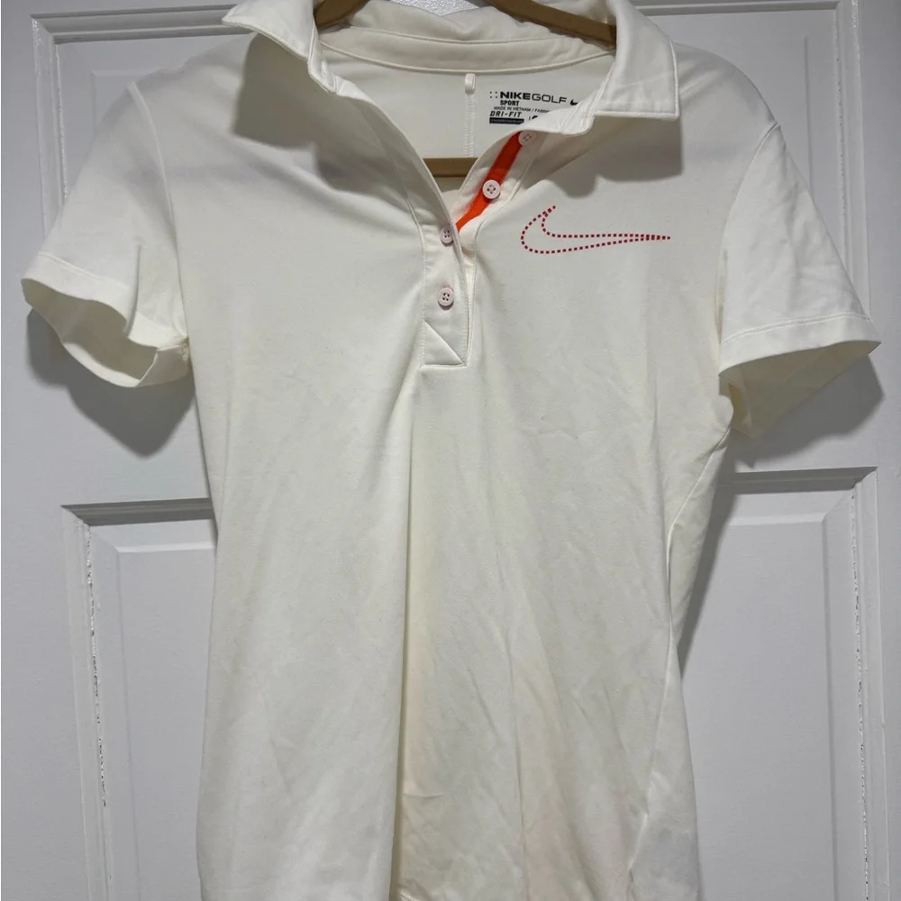 Nike Golf White Dri-FIT Polo - Picture 1 of 2